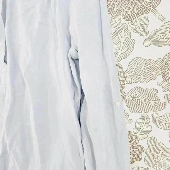 LOFT Soft Blue Long Sleeve Blouse - Picture 4 of 7